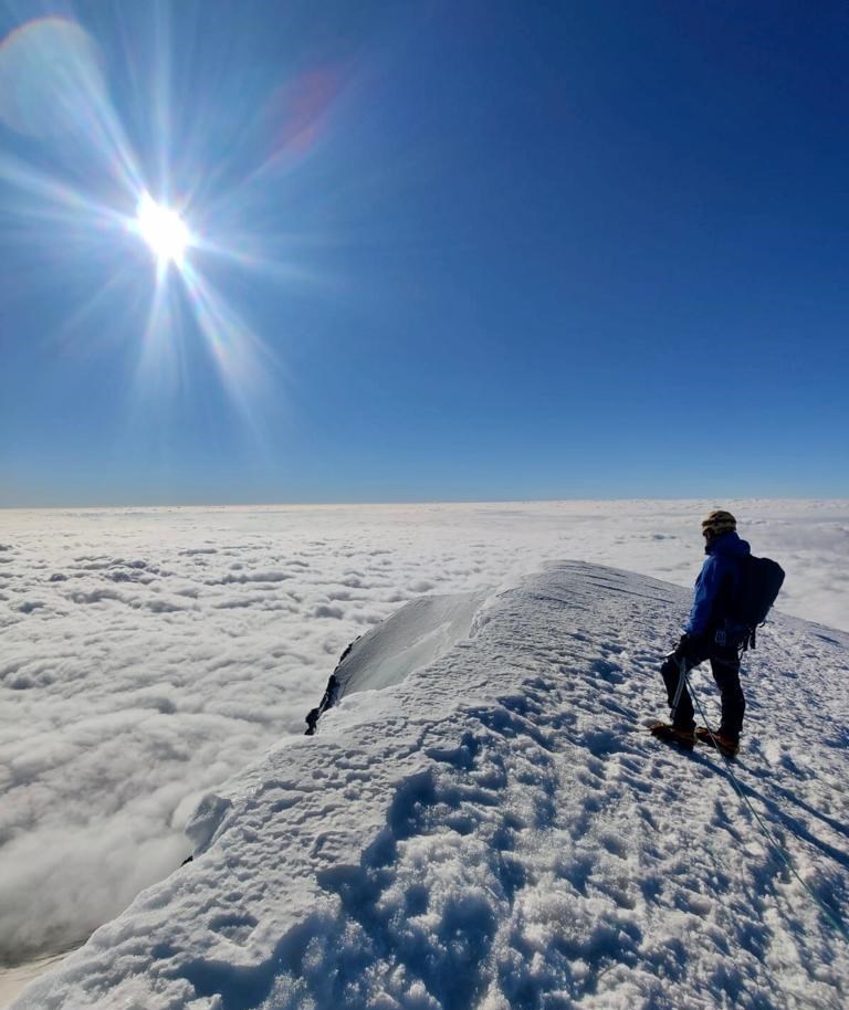 In cima alla Piramide Vincent