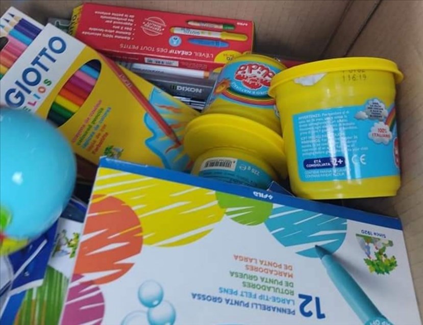 Alcuni dei prodotti realizzati da FILA e donati dalla sede di Scopeti per la Finestra di Jacopo