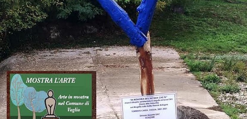 Una delle opere in mostra