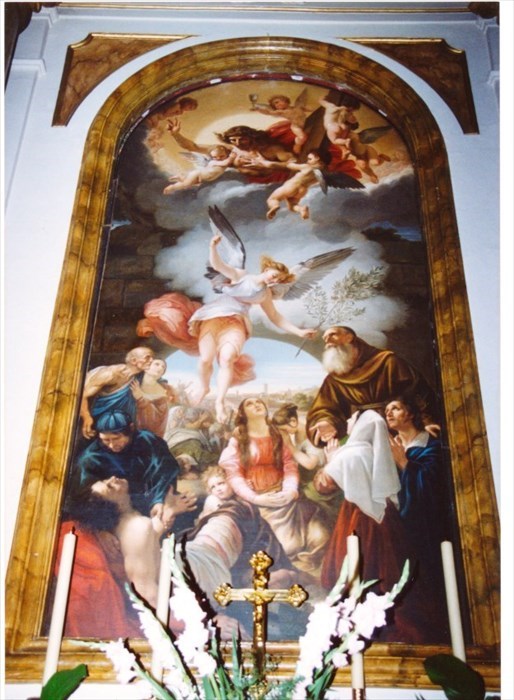 La grande tela di Giuseppe Bezzuoli raffigurante “’Angelo Consolatore”