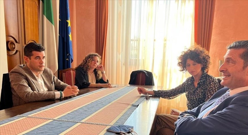 Cappelletti e sottosegretario Crippa nell'incontro a  pontassieve