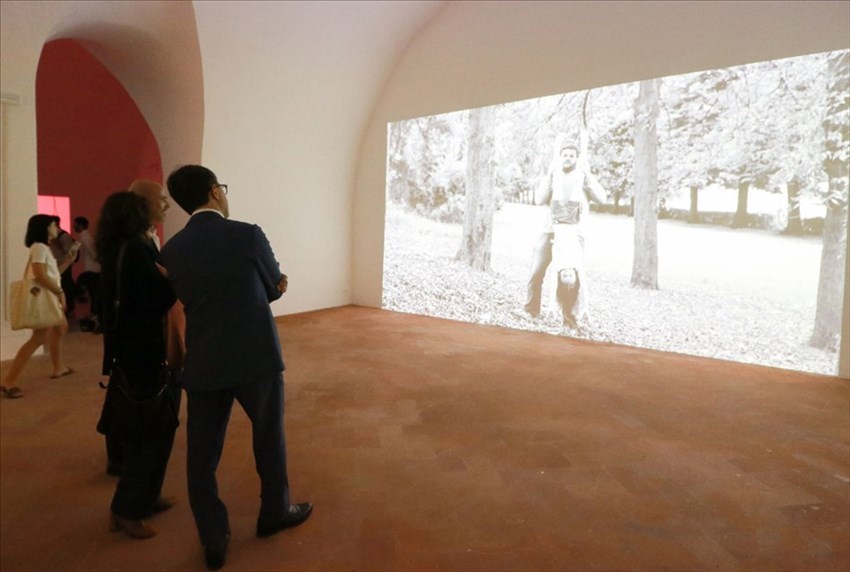 Dario Nardella in visita a una delle due mostre