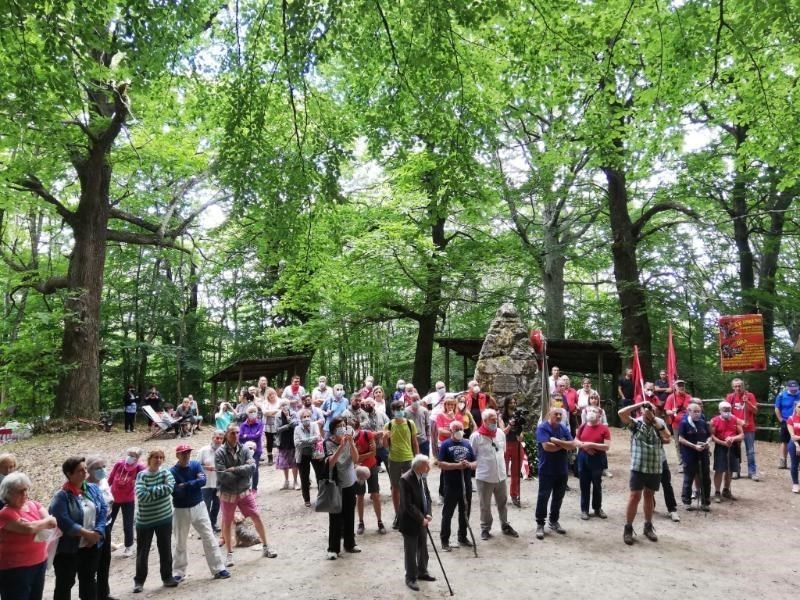 Raduno dei Partigiani e dei giovani a Monte Giovi, foto della manifestazione del 2021