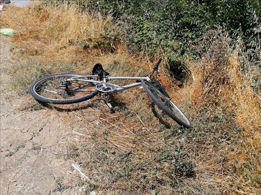 scheletri di bicicletta nel cimitero delle bici