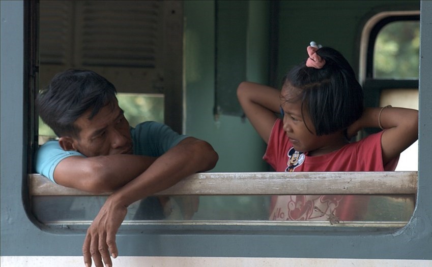 Caldo sul treno. Immagine di repertorio