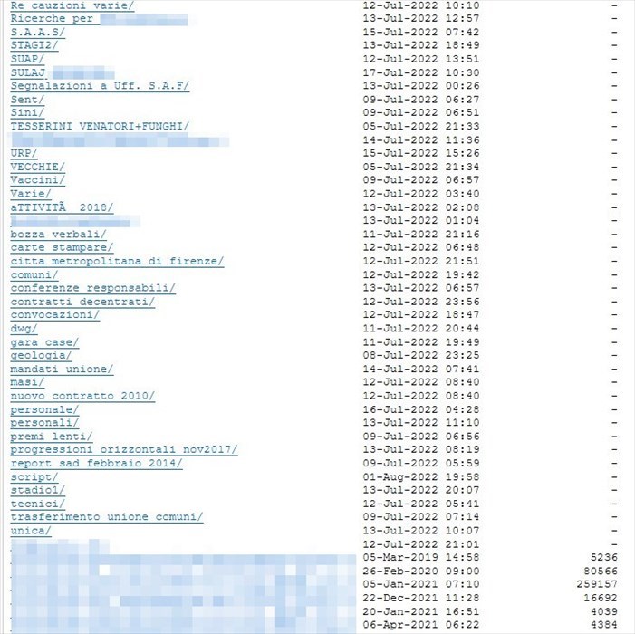 Dati trafugati all'Unione dei Comuni della Valdisieve