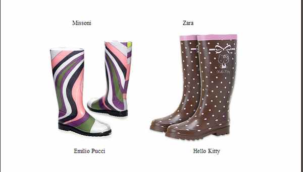 La moda su OK!Mugello. Stivali antipioggia e... contro il malumore