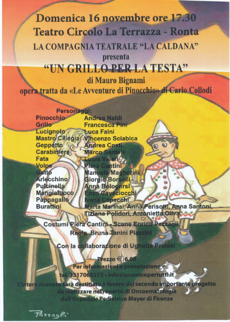 Un grillo per la testa alla terrazza di Ronta