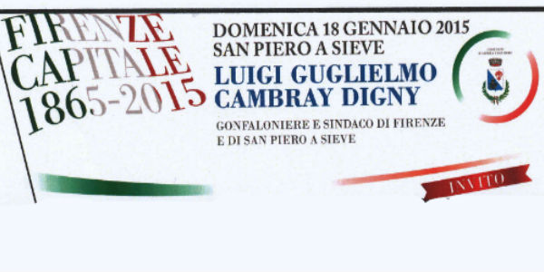 Luigi Guglielmo De Cambray Digny commemorato a San Piero a Sieve
