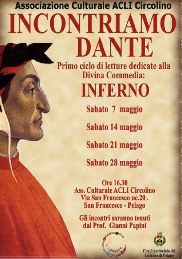 “Incontriamo Dante a Pelago”. Ciclo di letture della Commedia “più” Divina.