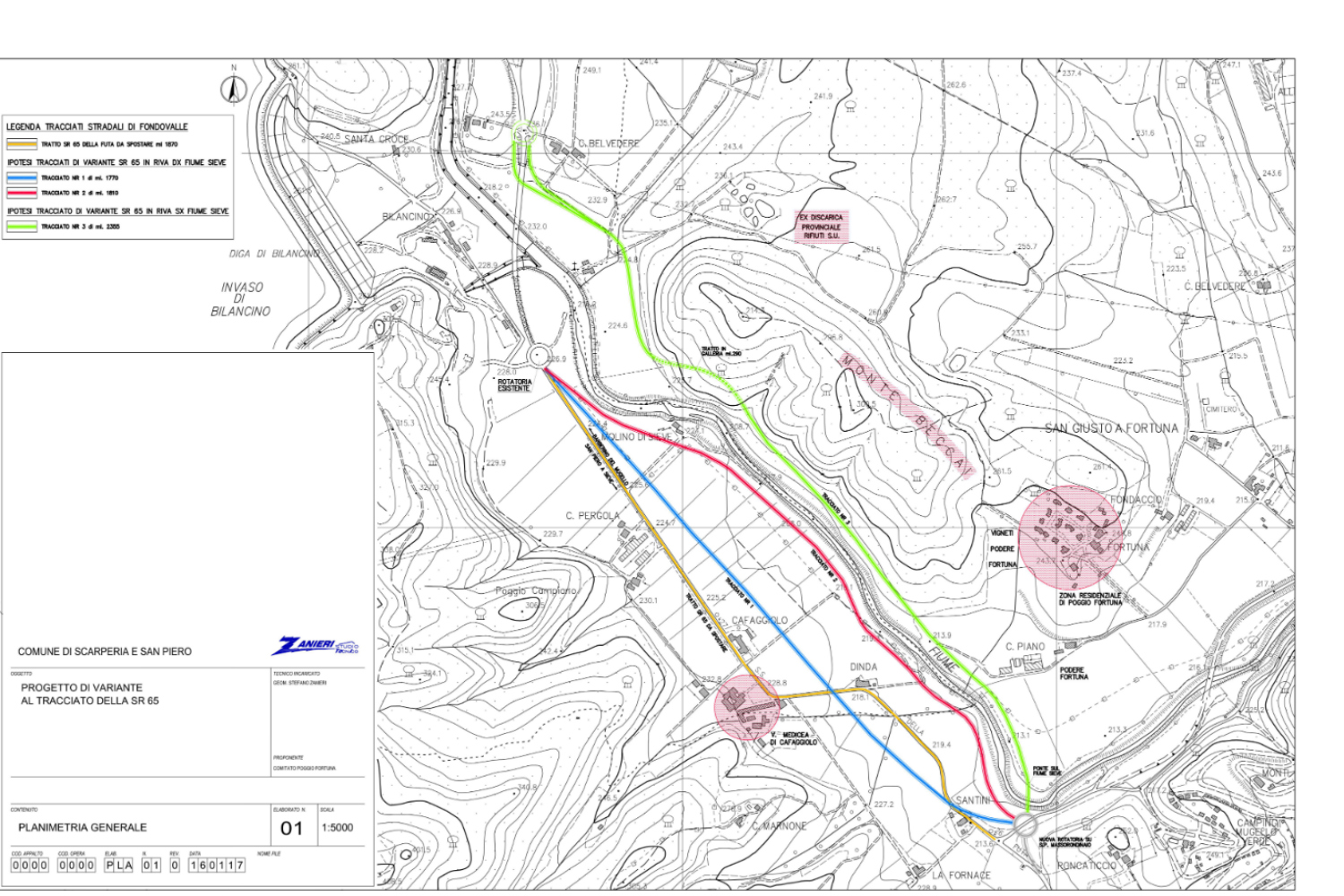 Cafaggiolo - Proposte variante SR 65