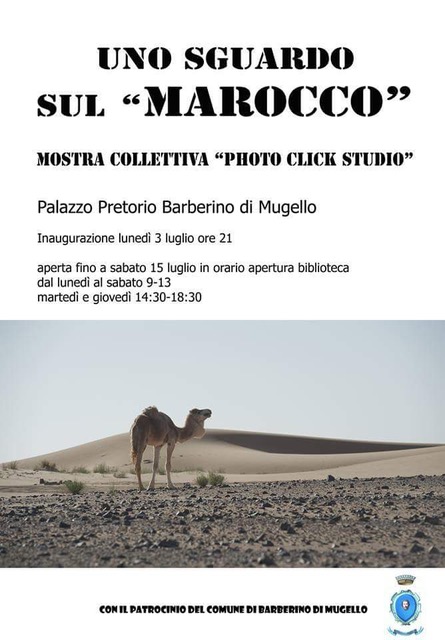 Barberino.  Dal 3 al 15 luglio mostra fotografica " Uno sguardo sul “Marocco "
