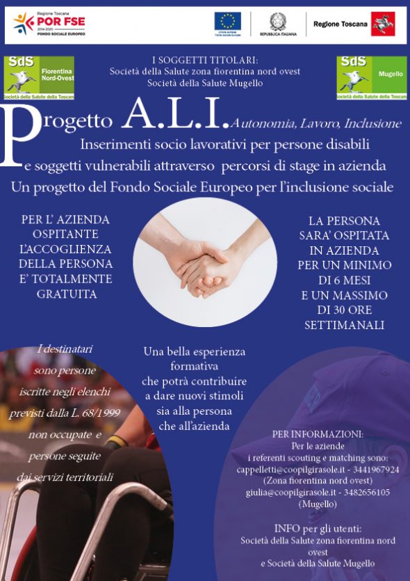 Progetto A.L.I.  Un network che mette insieme operatori socio sanitari e aziende