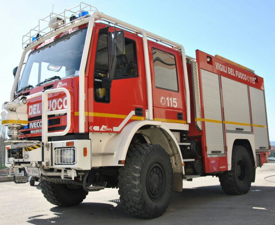 Sul posto i Vigili del Fuoco