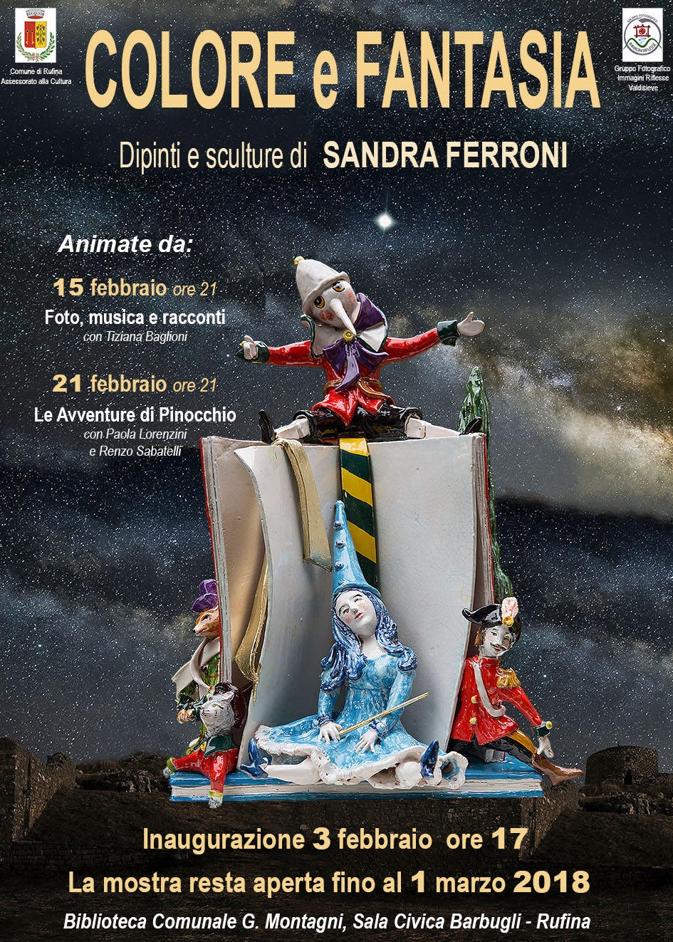 Colore e fantasia di Sandra Ferroni a Rufina