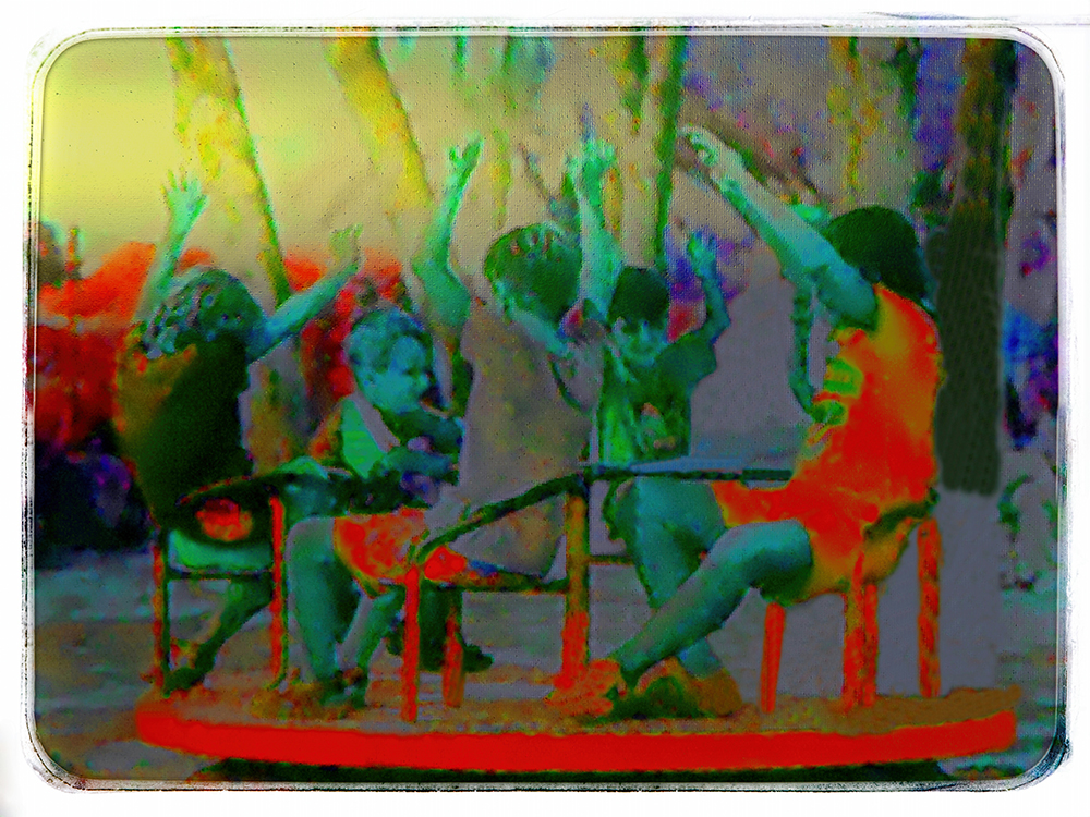 Papi-girotondo di bambini