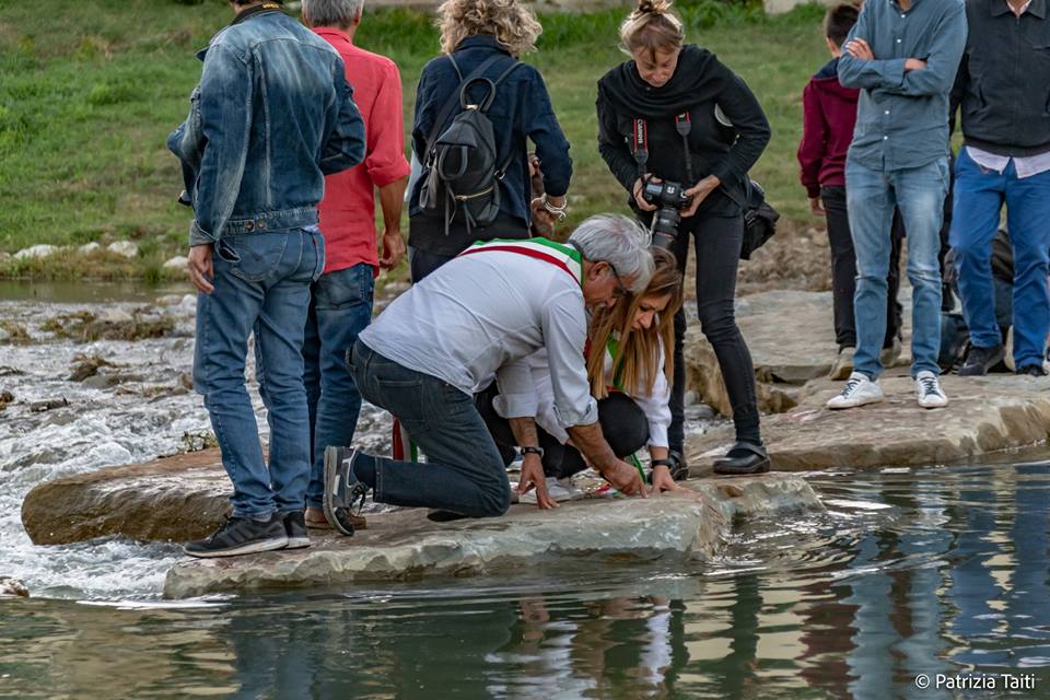 Un guado in pietra sulla Sieve che unisca Pontassieve a San Francesco e una mostra fotografica: Inaugurato il progetto Riva