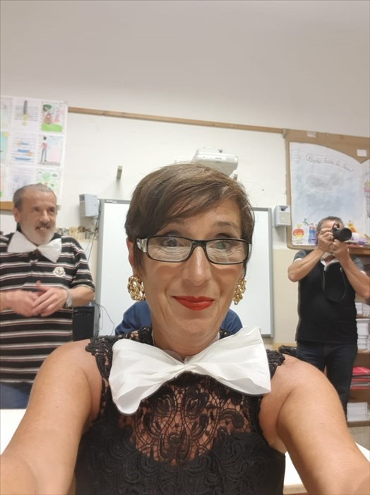 L'accoglienza degli alunni di San Francesco in classe da parte del vicesindaco Rimini