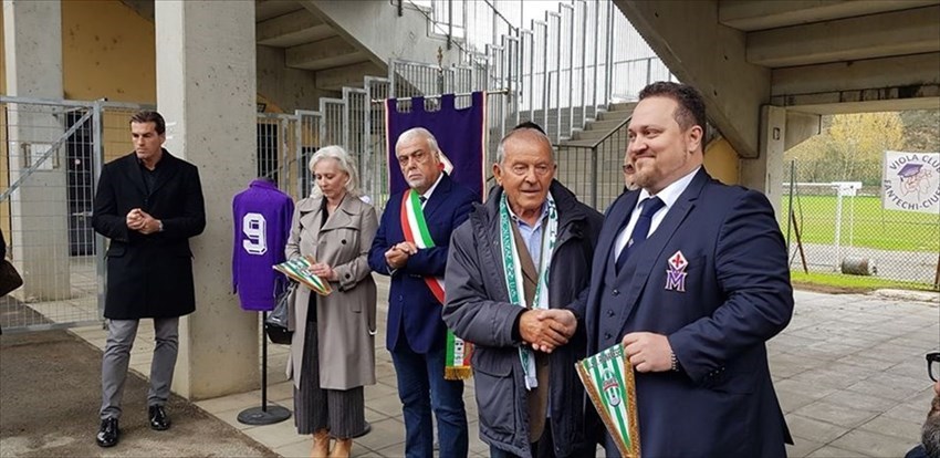 I momenti più salienti della cerimonia di inaugurazione a Rignano dello Stadio Davide Astori e Via Stefano Borgonovo