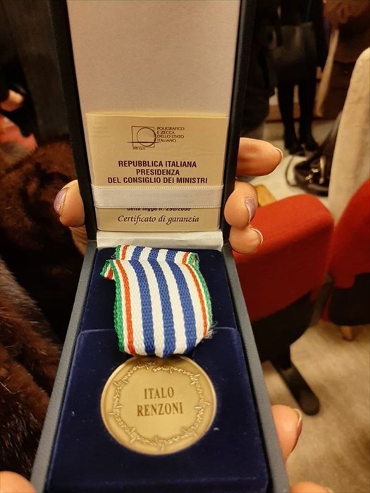 Medaglia d'oro alla Memoria di Italo Renzoni, cittadino di Pontassieve