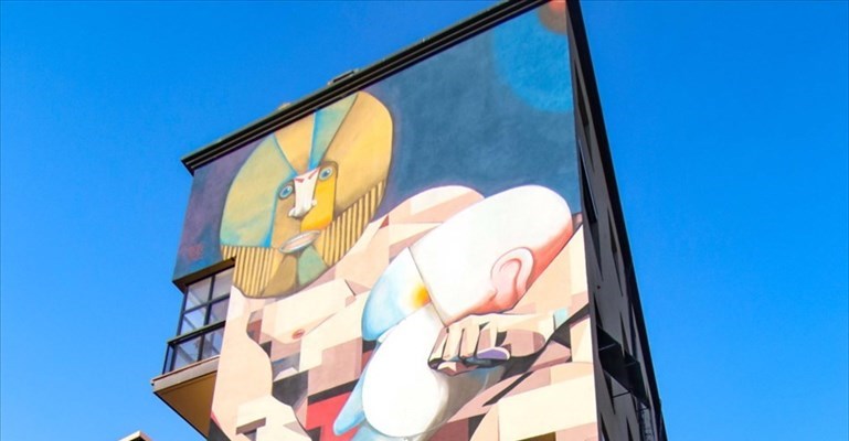 Il grande murales di via Rocca Tedalda