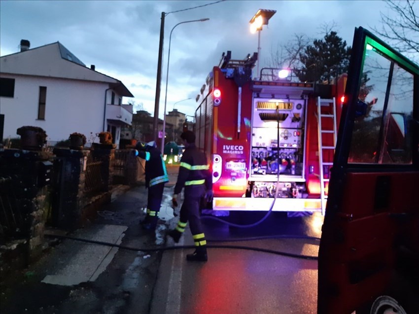 L'incendio a Vicchio