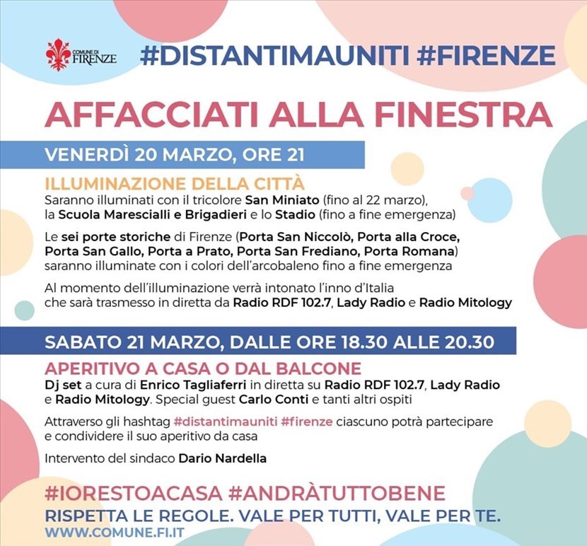 La locandina degli eventi