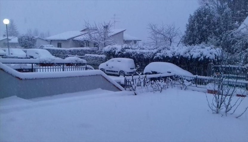 Neve nelle frazioni alte di Rufina