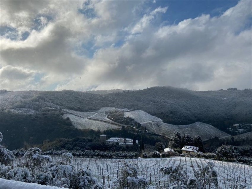 Neve a Castiglionchio (Rignano sull'Arno)