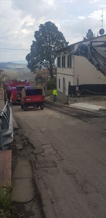 Vigili del Fuoco in via Garibaldi