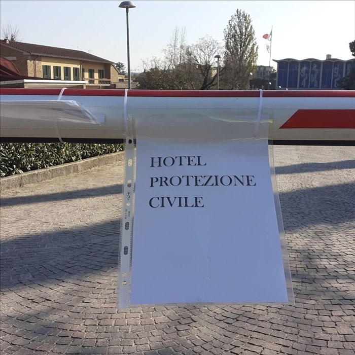benvenuti all'hotel Prtoezione Civile