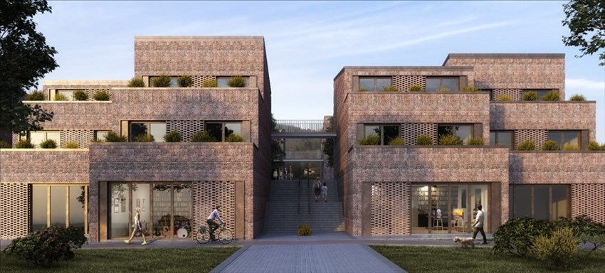 Rendering del progetto di restauro della ex Brunelleschi di Fabio Ventimiglia e Lapo Fioravanti