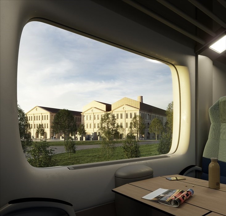 Rendering del progetto di restauro della ex Brunelleschi di Fabio Ventimiglia e Lapo Fioravanti