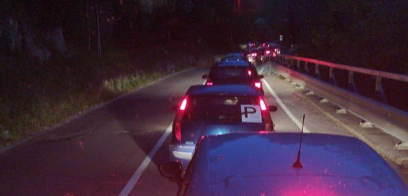 Incidente a Vaglia. Auto in coda alle 21:30