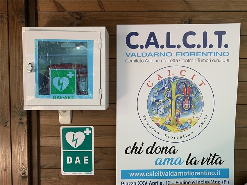 Cerimonia di inaugurazione del nuovo defibrillatore a Vallombrosa
