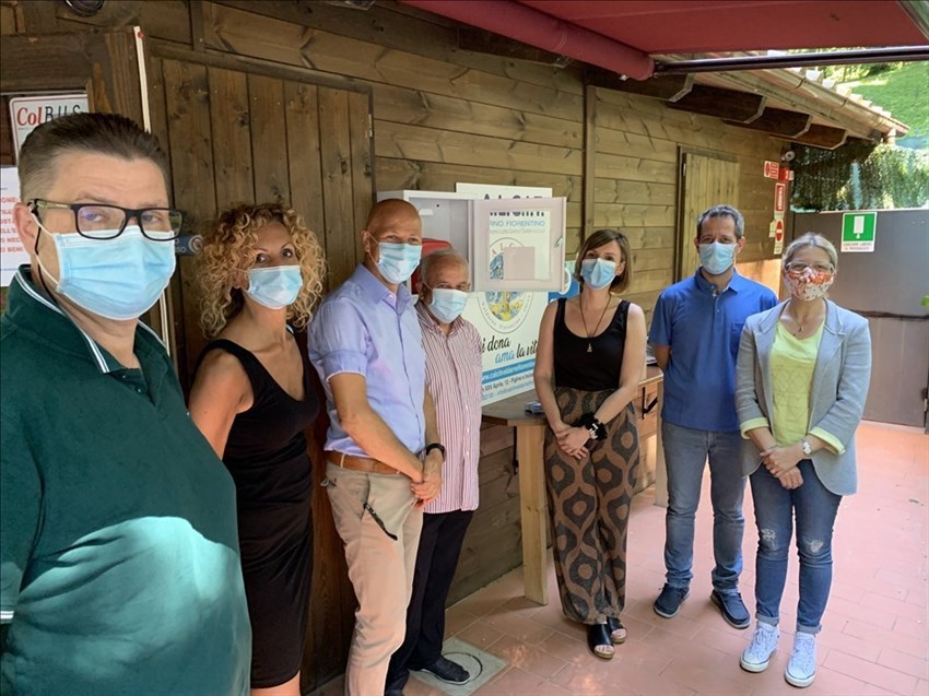 Cerimonia di inaugurazione del nuovo defibrillatore a Vallombrosa