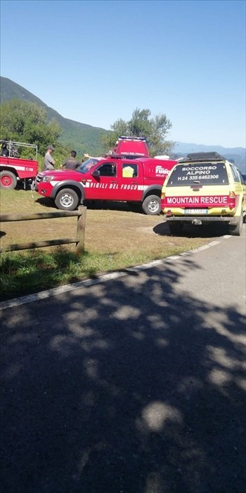 Task force per le ricerche di Lino Falugiani a San Godenzo