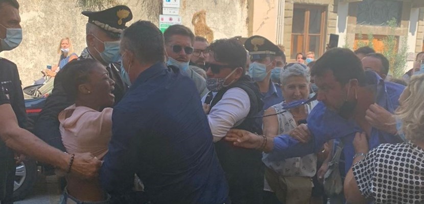 L'aggressione a Salvini