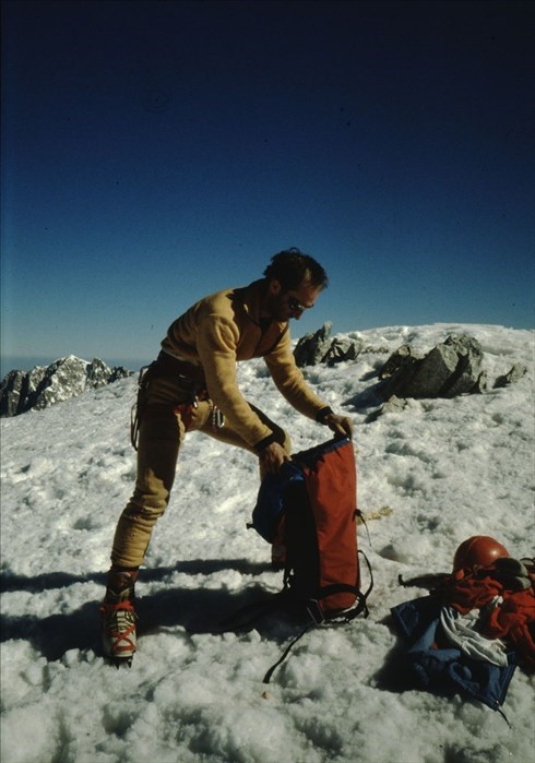 Mauro Rontini in vetta alla montagna
