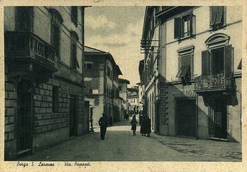 Via Pananti vista dallo slargo Chino Chini