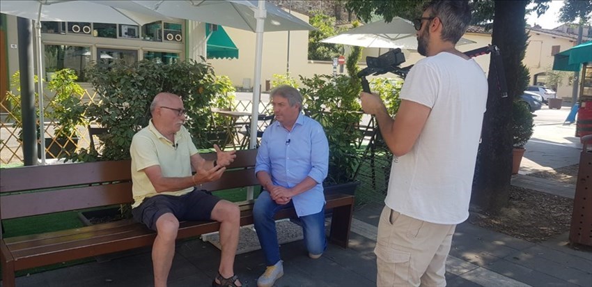 Backstage dell'intervista a Giuliano Marranci