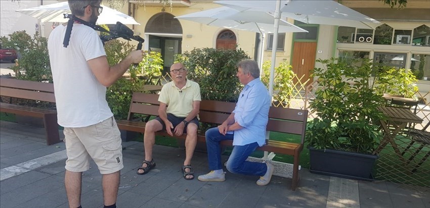 Backstage dell'intervista a Giuliano Marranci