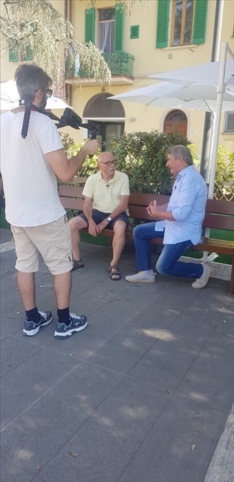 Backstage dell'intervista a Giuliano Marranci