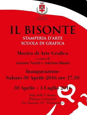 Il Bisonte Stamperia d’arte e Scuola di grafica in mostra a Pontassieve.