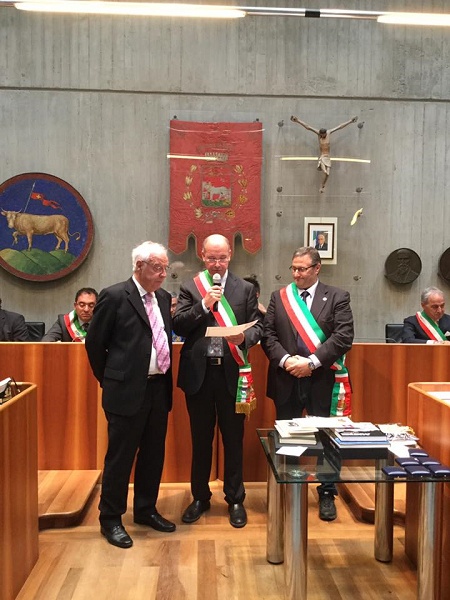 Gli amministratori di Rufina, di ieri e di oggi, a Buja per i 40 anni dal terremoto in Friuli