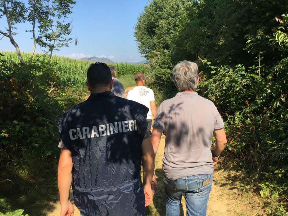 Bomba fatta brillare a Firenzuola. Era una granata da 105 mm