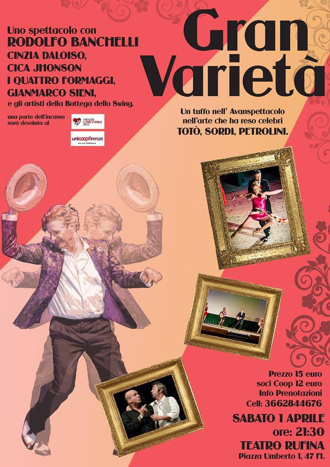 Un tuffo nell'avanspettacolo con Gran Varietà al Piccolo Teatro Rufina