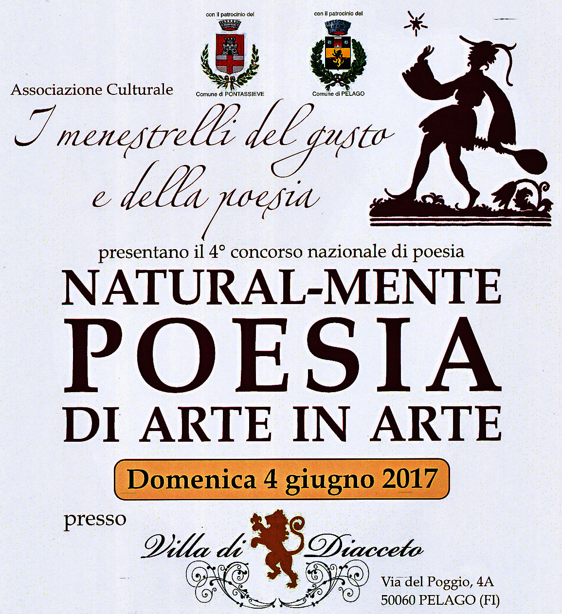 Luciano Pretto, vincitore del concorso Naturalmente Poesia. Premiazione a Pelago
