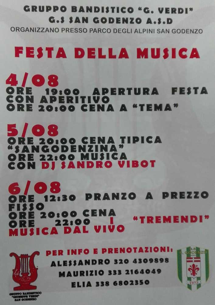 Festa della Musica e Festa dello Sport a San Godenzo