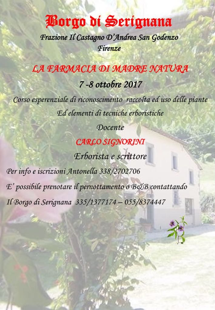 La farmacia di madre natura a Serignana. Corso esperenziale